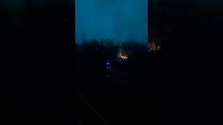 Видео Пожар в Покровске, горел гараж, микрорайон Южный... от 06239.com.ua, Южный микрорайон, Покровск, Украина