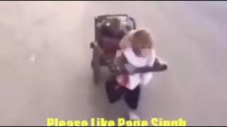 Font with funny with monkey