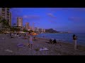 Hawaii Night Walk 💃🏼 Waikiki Beach Nightlife