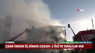 Çıkan Yangın Yanındaki Üç Binaya Sıçradı 2 Ölü, Ve Yaralılar Var