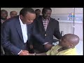 Uhuru, Raila, Mudavadi and Wetangula visit hospitalised Westgate Victims