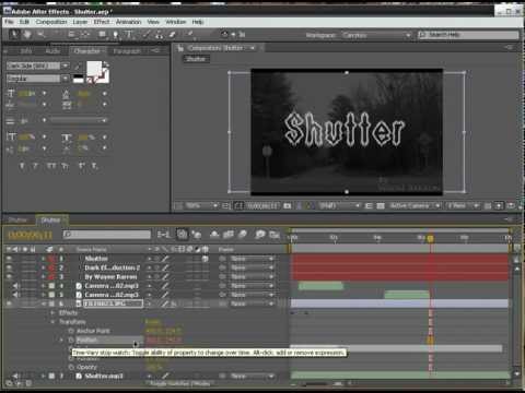 After Effects Tutorial - Shutter Effect (From the Movie Shutter)