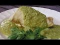 Receta para preparar filete de pescado en mole verde. Filete de pescado / Mole verde