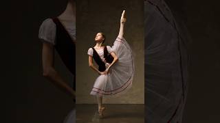 Model Poses For Photoshoot Ballet. Model Olga