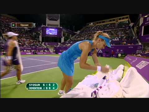 エレナ デメンティエワ vs． Samantha Stosur （Doha 2010 - Part 2）