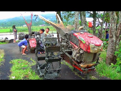 2 Dua...!! Traktor Sawah Kerja Bareng Untuk Persiapan Pulang