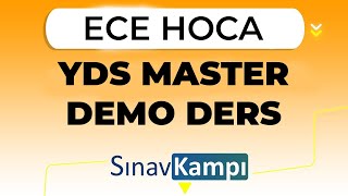 İngi̇li̇zce Yds Master Demo Ders Ydsden 85 Üstü Hedefleyenler Yds - Yökdi̇l