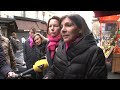 Municipales 2014 - Anne Hidalgo déplacement 9ème arrondissement / Paris - France 25 mars 2014