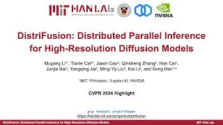 DistriFusion: Distributed Parallel Inferencefor High-Resolution Diffusion Models