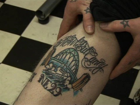 Steve Richardson, tattooist, discusses his Dan Gold Tattoo.