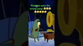 Plankton Plays Back That Up To The Beat From Madonna