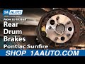 How To Install Replace Rear Drum Brakes Chevy Cavalier Pontiac Sunfire 1AAuto.com