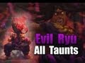 Super Street Fighter 4: Arcade Edition - All Taunts for Evil Ryu