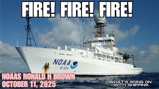 Fire Onboard The Noaa Research Ship Ronald H Brown Off The Coast Of Louisiana October 11, 2025