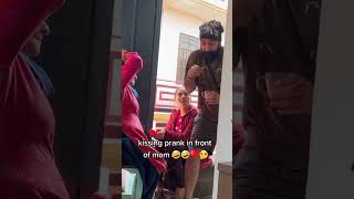 Kissing Prank In Front Of Mom Funny Video
