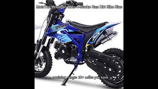 Mototec Hooligan 60Cc 4-Stroke Gas Dirt Bike Blue