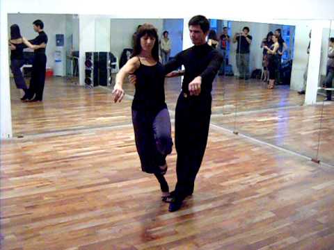 Tango Exercise: Combination of Colgada, Sacadas and Volcadas by Bettina Vainer and Fabian Camardelli 0