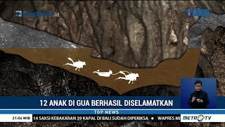 13 Orang yang Terjebak di Gua Berhasil Dievakuasi 13 Orang yang Terjebak di Gua Berhasil Dievakuasi