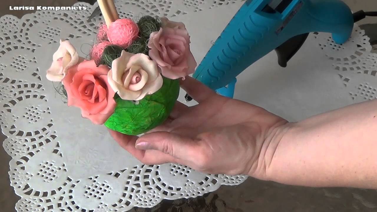 Холодный фарфор своими руками ютуб 15
