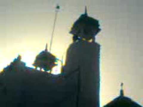Allah name written on sky above gumbad of KGN dargah Ajmer sharif...