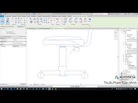 Hướng dẫn sử dụng Revit MEP 2019 | Bài 54: Import file Autocad