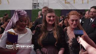 Marin Ireland ("Flint") on the 2018 Creative Arts Emmys Red Carpet