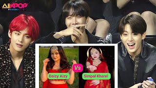 Bts Reaction Daizy Aizy Vs Simpal Kharel Best Transition Videos, You Goes Wow On
