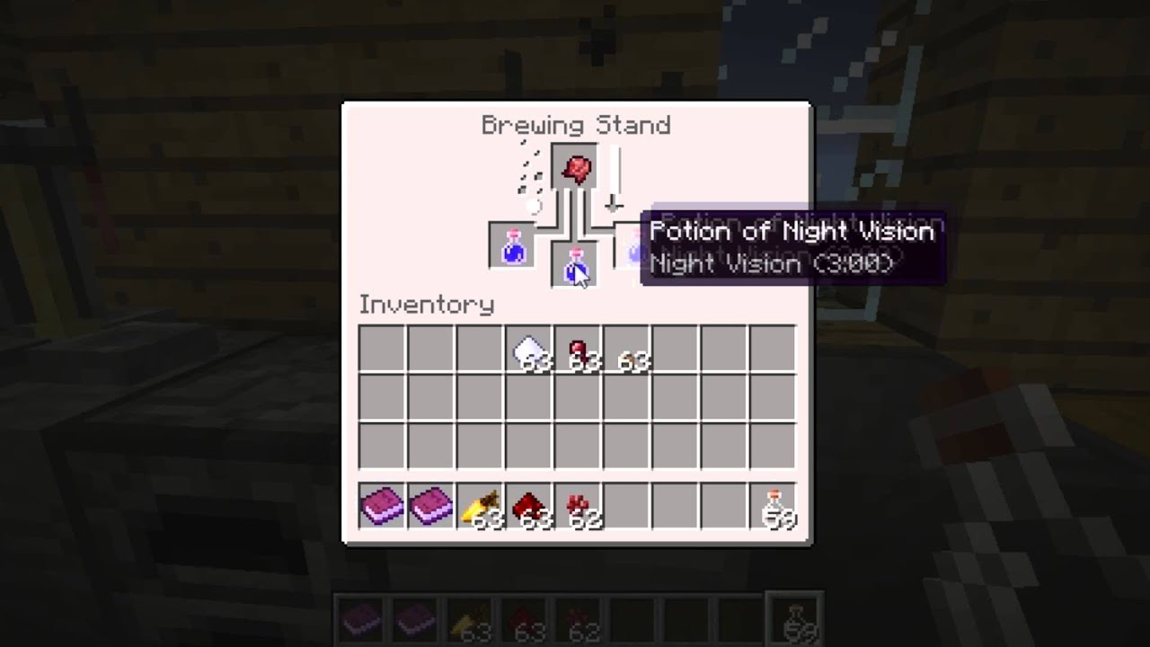 Minecraft How to make Potion of Invisibility YouTube