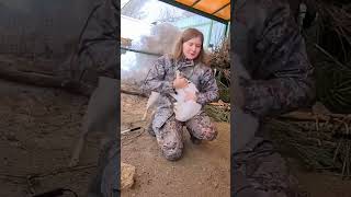 Crazy Girl Gets In Fight With Rabbit