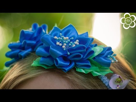 Греческая повязка канзаши Греческая повязка канзаши