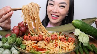 Papaya Salad But I Came Here For The Veggies Asmr Eating Sounds No Talking Sas-Asmr