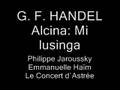G. F. HANDEL Alcina: Mi lusinga