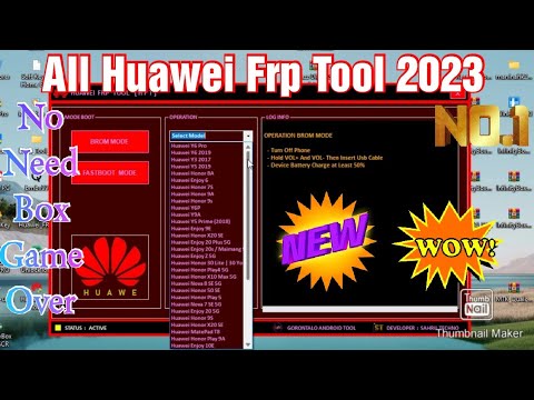 All Huawei frp bypass Tool 2023 || Brom Mode or Fastboot All Huawei frp bypass Tool 2023 || Brom Mode or Fastboot