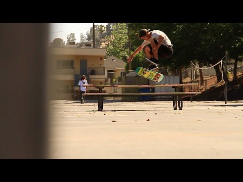 Danny Hamaguchi - Nollie 360 Flip Picnic Table Attempts