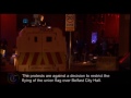 Police car petrol bombed in Belfast