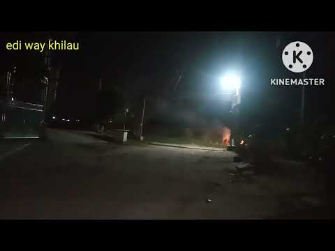 suasana malam di perum Senopati estate Cikande sambil dengerin suara burung berkicau merdu