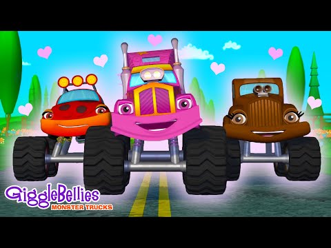Happy Mother's Day! | Wheels on the Truck - Mom Rocks! | GiggleBellies Monster Trucks