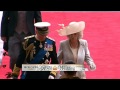Prince Charles and Camilla arrive at Westminster Abbey
