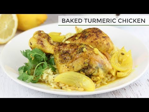 VIDEO : baked turmeric chicken recipe| easy chicken recipe - this healthy baked turmericthis healthy baked turmericchicken recipeis delicious and super easy to make. turmeric contains an active compound called ...