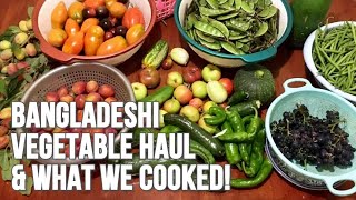 BANGLADESHI VEGETABLES HARVEST & THE CURRIES WE COOKED! #Bangladeshi