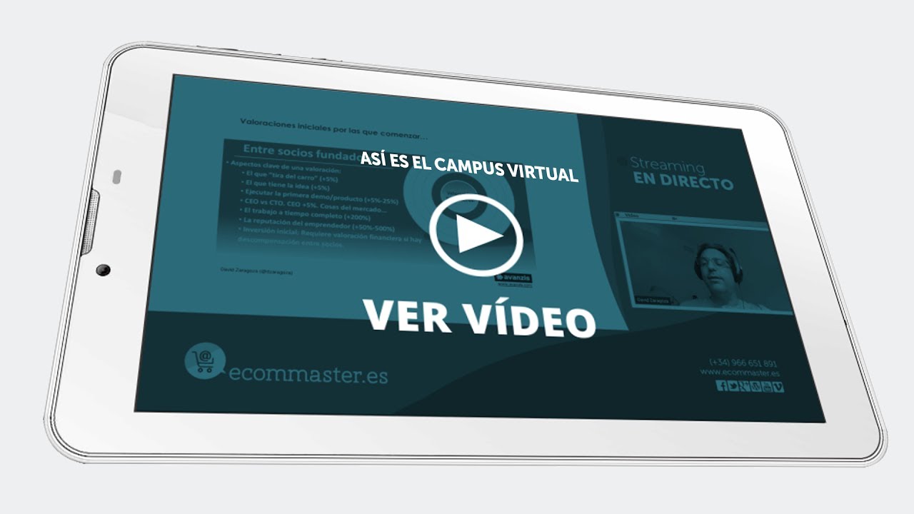 Campus Virtual Ecommaster, Formación en Marketing Digital y Ecommerce
