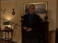 Christopher Lee talks about sword fights and gives a demonstration