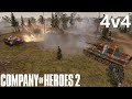 CoH2: 4v4 Epic Match! (Company of Heroes 2)