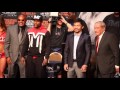 FLOYD MAYWEATHER v MANNY PACQUIAO - INTENSE HEAD TO HEAD & FACE OFF @ FINAL PRESS CONFERENCE / MAY 2