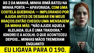 Às 2 Da Manhã, Minha Irmã Caiu Na Minha Porta Minha Mãe Mandou Não Ajude Aquele Aleijado.