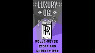 Ultra Luxurious Rolls Royce Cellarette Cigar & Whiskey Box