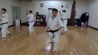 기본동작중 앞굽이 동작 Ap-gubi in Basic stances.