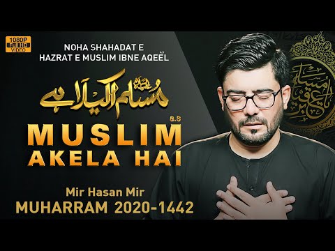 MUSLIM AKELA HAI | Mir Hasan Mir Nohay 2020 | 9 Zilhaj Noha | Shahadat Muslim Bin Aqeel Noha 2020