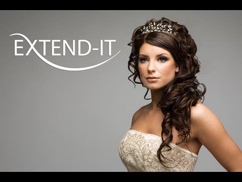 How to bridal updo with Extendit clipin extensions pt 1 2