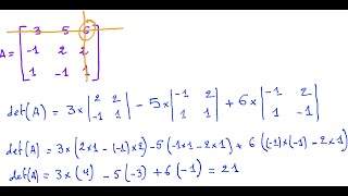 Comment Calculer Le Déterminant Dune Matrice 3X3